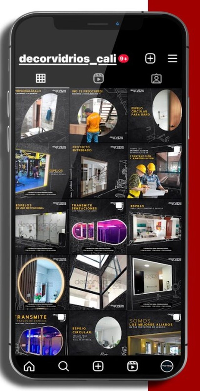 Decorvidrios — feed de Instagram